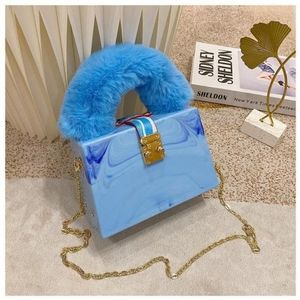 Fashionable Acrylic Plush Shoulder Bag